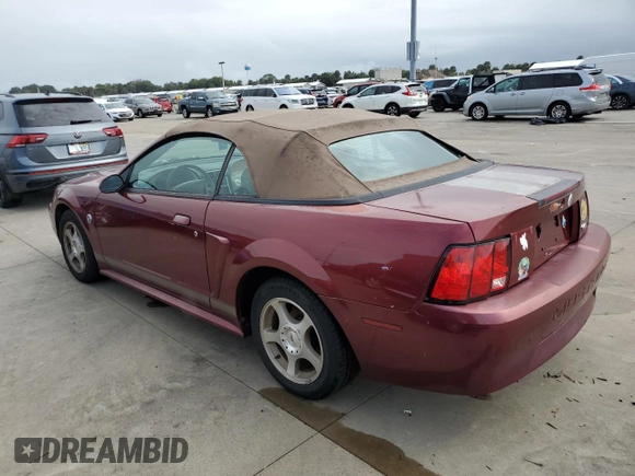 2004 Ford Mustang Deluxe with VIN 1FAFP44484F115156, listed as a Copart auction lot 75246024 with 0 mi miles and Non Repairable. Bid and sale history available at carsss.com. Image 2.