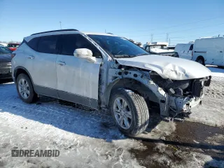 2021 Chevrolet Blazer LT with VIN 3GNKBHR49MS541772, listed as a Copart auction lot 46222455 with 39,369 mi miles and Salvage title. Bid and sale history available at DreamBid. Image 4.