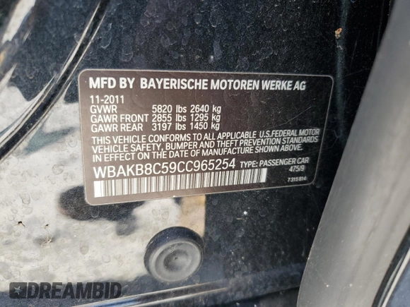 2012 BMW 7 Series 750Li с VIN WBAKB8C59CC965254, выставлен на аукционе Copart как лот 65233075 с пробегом 139 035 миль миль и Чистый • Clean title. История ставок и продаж доступна на DreamBid. Изображение 12.