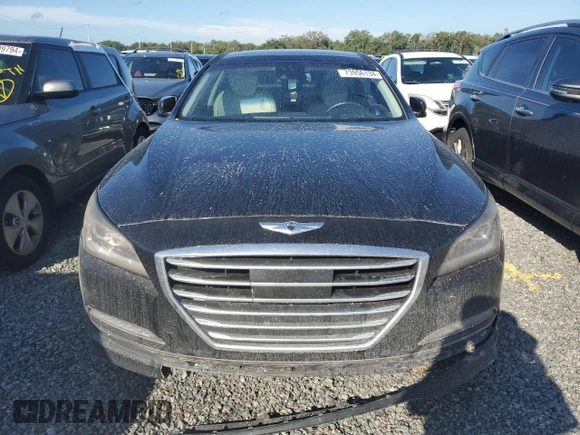 2016 Hyundai Genesis 3.8L with VIN KMHGN4JE9GU121528, listed as a Copart auction lot 73956134 with 0 mi miles and Non Repairable. Bid and sale history available at carsss.com. Image 5.