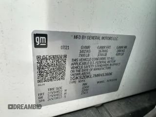 2021 GMC Yukon Denali with VIN 1GKS2DKL7MR413606, listed as a Copart auction lot 44998265 with 73,494 mi miles and Non Repairable. Bid and sale history available at carsss.com. Image 10.