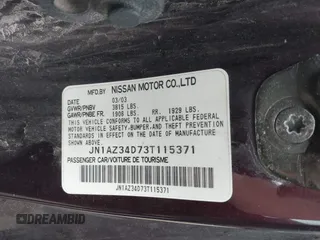 2003 Nissan 350Z Performance z VIN JN1AZ34D73T115371, wystawiony jako IAAI lot #42183650 z przebiegiem 113 331 mil mil oraz . Historia ofert i sprzedaży dostępna na DreamBid. Obrazek 9.