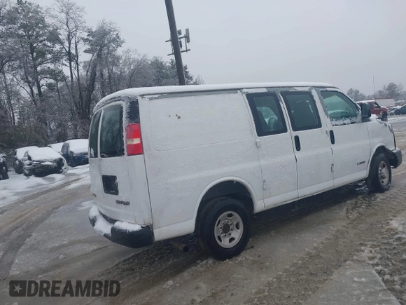 2003 Chevrolet Express Cargo with VIN 1GCGG25U931185214, listed as a IAAI auction lot 41523289 with 156,711 mi miles and . Bid and sale history available at DreamBid. Image 4.