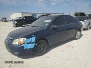 2007 Kia Spectra EX with VIN KNAFE121875467541, listed as a Copart auction lot 76845204 with 185,017 mi miles and Clean Title. Bid and sale history available at carsss.com. Image 1.