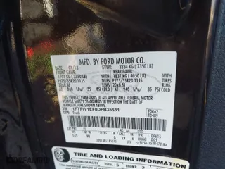 2013 Ford F-150 XL with VIN 1FTFW1EF8DFB35631, listed as a IAAI auction lot 41457736 with 160,927 mi miles. Bid and sale history available at carsss.com. Image 9.