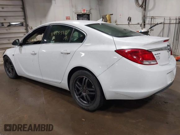 2011 Buick Regal CXL RL2 with VIN 2G4GP5EC2B9184775, listed as a IAAI auction lot 41455592 with 1 mi miles. Bid and sale history available at carsss.com. Image 3.