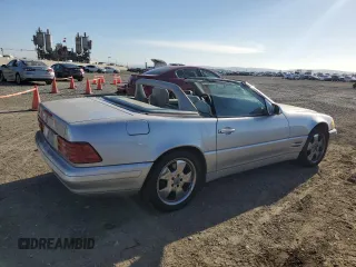 1999 Mercedes-Benz SL-Class with VIN WDBFA68FXXF174165, listed as a Copart auction lot 81608314 with 0 mi miles and Salvage Title. Bid and sale history available at carsss.com. Image 3.