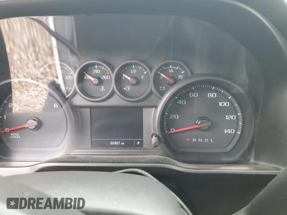 2021 Chevrolet Silverado 1500 Work Truck with VIN 3GCNWAEFXMG209030, listed as a Copart auction lot 50943855 with 60,987 mi miles and Salvage Title. Bid and sale history available at carsss.com. Image 9.