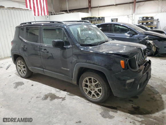 2021 Jeep Renegade Latitude with VIN ZACNJCBB5MPN27578, listed as a Copart auction lot 45350615 with NaN miles and Salvage Title. Bid and sale history available at carsss.com. Image 4.