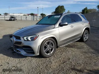 2020 Mercedes-Benz GLE with VIN 4JGFB4JB5LA238996, listed as a Copart auction lot 47248725 with 52,871 mi miles and Salvage Title. Bid and sale history available at carsss.com. Image 1.