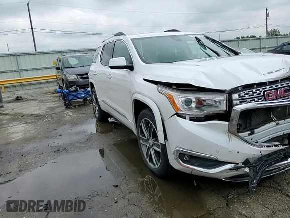 2017 GMC Acadia Denali with VIN 1GKKNXLS8HZ322669, listed as a Copart auction lot 58723575 with 76,872 mi miles and Salvage title. Bid and sale history available at DreamBid. Image 14.