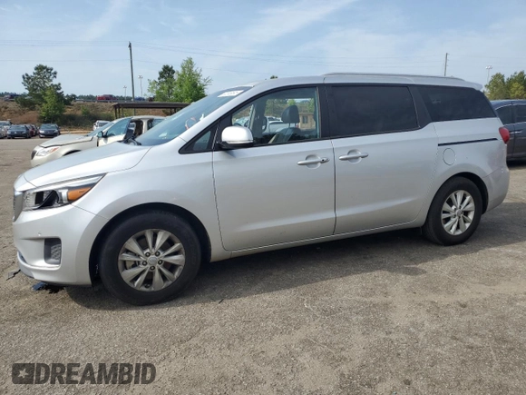 2017 Kia Sedona LX with VIN KNDMB5C19H6265263, listed as a Copart auction lot 53246695 with 121,770 mi miles and Clean Title. Bid and sale history available at carsss.com. Image 1.