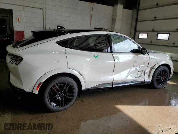 2021 Ford Mustang Mach-E GT with VIN 3FMTK4SE4MME00245, listed as a Copart auction lot 48055665 with 98,078 mi miles and Salvage Title. Bid and sale history available at DreamBid. Image 3.