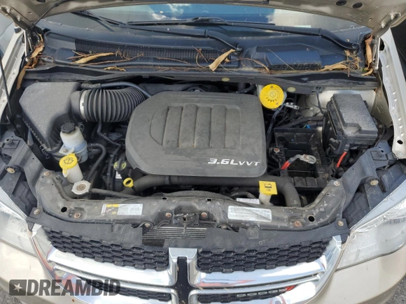 2015 Dodge Grand Caravan SE with VIN 2C4RDGBGXFR613918, listed as a Copart auction lot 75124864 with 27,822 mi miles and Salvage Title. Bid and sale history available at DreamBid. Image 12.