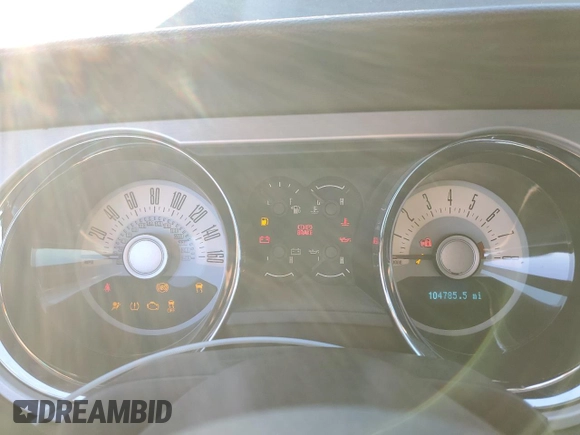 2012 Ford Mustang GT Premium with VIN 1ZVBP8CF0C5251771, listed as a Copart auction lot 41783705 with 104,785 mi miles and Salvage Title. Bid and sale history available at DreamBid. Image 9.