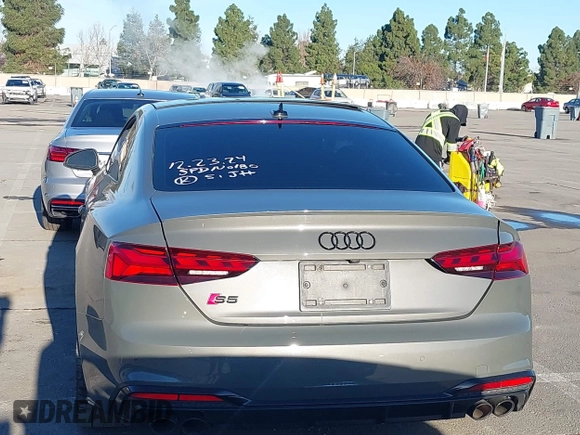2023 Audi S5 Premium Plus with VIN WAUP4AF58PA001748, listed as a IAAI auction lot 41194878 with 33,877 mi miles and . Bid and sale history available at DreamBid. Image 16.