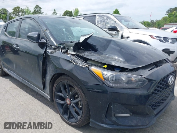 2019 Hyundai Veloster Turbo z VIN KMHTH6AB4KU011518, wystawiony jako IAAI lot #42037553 z przebiegiem 134 250 mil mil oraz . Historia ofert i sprzedaży dostępna na DreamBid. Obrazek 6.