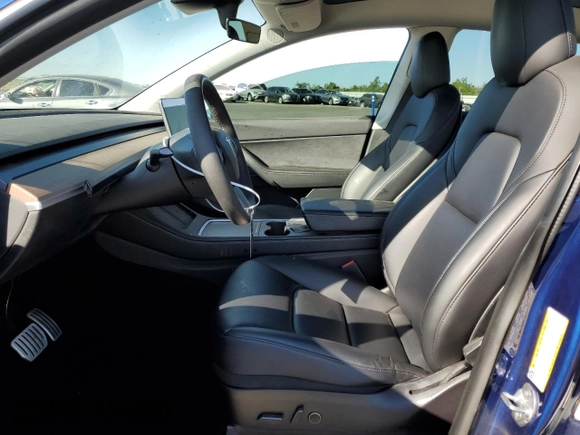 2021 Tesla Model Y Performance with VIN 5YJYGDEF0MF262336, listed as a Copart auction lot 60618534 with 29,242 mi miles and Salvage Title. Bid and sale history available at DreamBid. Image 7.