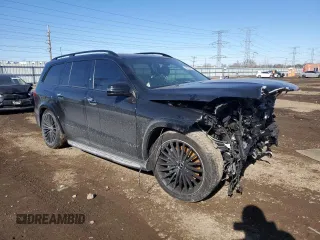 2017 Mercedes-Benz GLS with VIN 4JGDF7FE2HA760279, listed as a Copart auction lot 44255265 with 66,803 mi miles and Salvage Title. Bid and sale history available at carsss.com. Image 4.