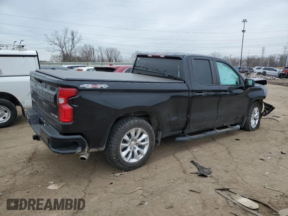 2019 Chevrolet Silverado 1500 Custom with VIN 1GCRYBEH3KZ370058, listed as a Copart auction lot 47594675 with 33,766 mi miles and Clean Title. Bid and sale history available at DreamBid. Image 3.