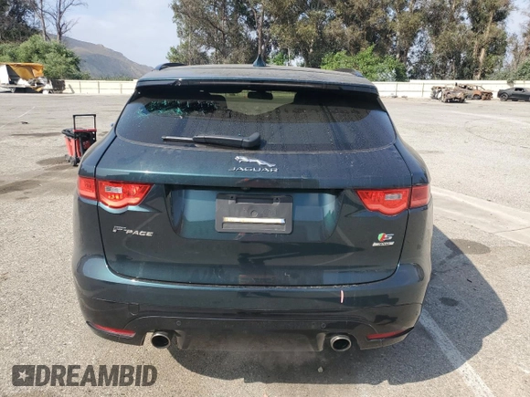 2017 Jaguar F-Pace S with VIN SADCM2BV6HA098113, listed as a Copart auction lot 61690495 with 54,500 mi miles and Salvage title. Bid and sale history available at DreamBid. Image 6.