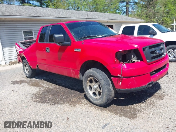 2005 Ford F-150 STX with VIN 1FTRX14W35NC00694, listed as a IAAI auction lot 42112128 with 157,067 mi miles and . Bid and sale history available at carsss.com. Image 1.