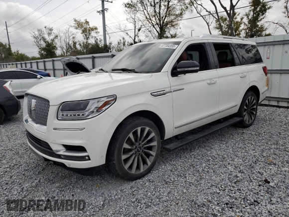 2021 Lincoln Navigator Reserve z VIN 5LMJJ2LT2MEL07612, wystawiony jako Copart lot #47704355 z przebiegiem Nie podano mil oraz Nie do naprawy • Non repairable. Historia ofert i sprzedaży dostępna na DreamBid. Obrazek 1.