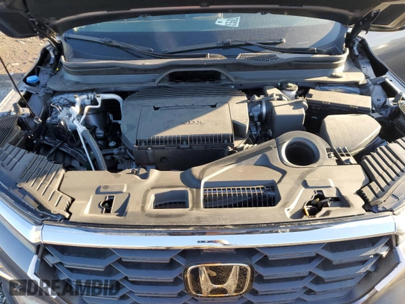 2025 Honda Pilot EX-L with VIN 5FNYG1H44SB063991, listed as a Copart auction lot 47678335 with 5 mi miles and Salvage title. Bid and sale history available at DreamBid. Image 11.