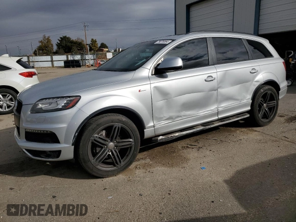 2014 Audi Q7 3.0T S line Prestige with VIN WA1DGBFE9ED004764, listed as a Copart auction lot 79079364 with 74,001 mi miles and Salvage Title. Bid and sale history available at carsss.com. Image 1.