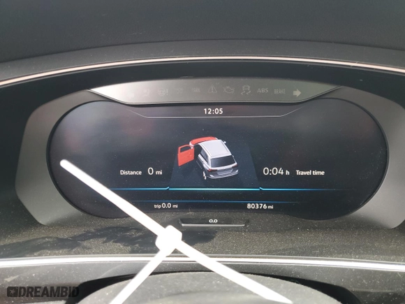 2018 Volkswagen Tiguan SEL Premium with VIN 3VV5B7AX6JM002484, listed as a Copart auction lot 44848025 with 80,376 mi miles and Clean Title. Bid and sale history available at carsss.com. Image 9.