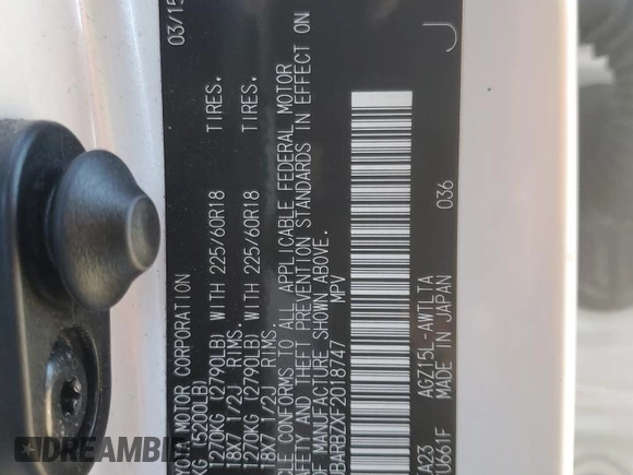 2015 Lexus NX 200t with VIN JTJBARBZXF2018747, listed as a Copart auction lot 80386264 with 86,721 mi miles and Salvage Title. Bid and sale history available at DreamBid. Image 15.
