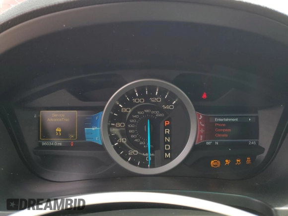 2012 Ford Explorer XLT with VIN 1FMHK7D86CGB02609, listed as a Copart auction lot 55344335 with 96,034 mi miles and Salvage Title. Bid and sale history available at DreamBid. Image 9.
