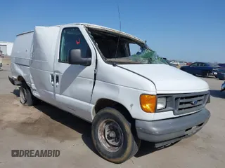2007 Ford Econoline Cargo with VIN 1FTSE34L07DA95727, listed as a IAAI auction lot 41805499 with Not Provided miles. Bid and sale history available at carsss.com. Image 1.