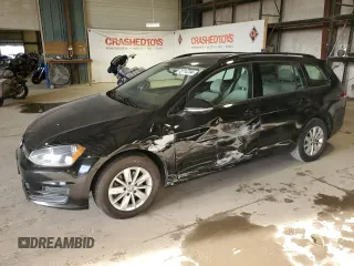 2015 Volkswagen Golf SportWagen S with VIN 3VWA17AUXFM512248, listed as a Copart auction lot 72714704 with 118,323 mi miles and Salvage Title. Bid and sale history available at carsss.com. Image 1.