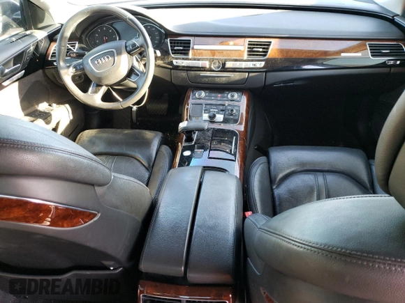 2013 Audi A8 L 3.0L with VIN WAURGAFD2DN008190, listed as a Copart auction lot 43369565 with 0 mi miles and Salvage Title. Bid and sale history available at carsss.com. Image 8.