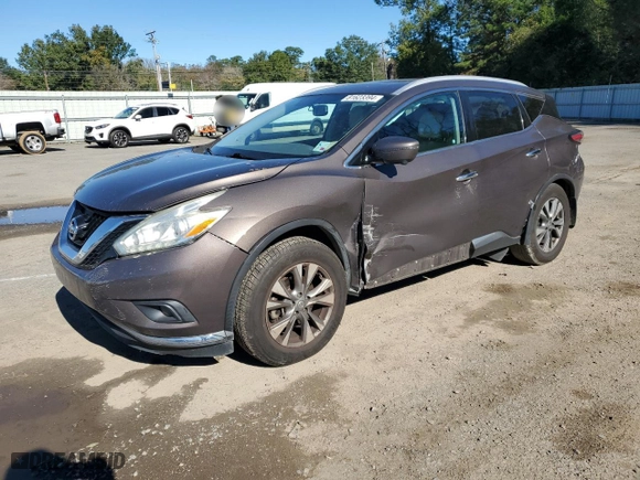 2017 Nissan Murano SL with VIN 5N1AZ2MG5HN121338, listed as a Copart auction lot 81623394 with 152,818 mi miles and Salvage Title. Bid and sale history available at carsss.com. Image 1.