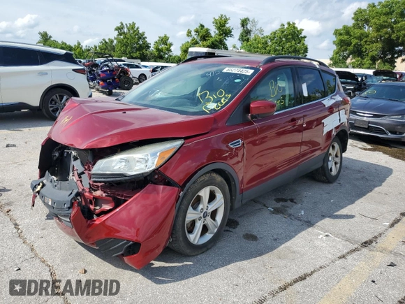 2014 Ford Escape SE z VIN 1FMCU9G95EUD55672, wystawiony jako Copart lot #65274425 z przebiegiem Nie podano mil oraz Szkoda całkowita • Salvage title. Historia ofert i sprzedaży dostępna na DreamBid. Obrazek 1.