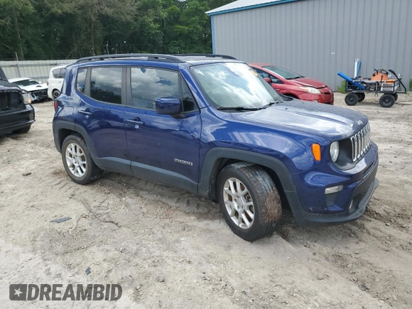 2019 Jeep Renegade Latitude with VIN ZACNJABB0KPK84392, listed as a Copart auction lot 61554635 with Not provided miles and Salvage title. Bid and sale history available at DreamBid. Image 4.