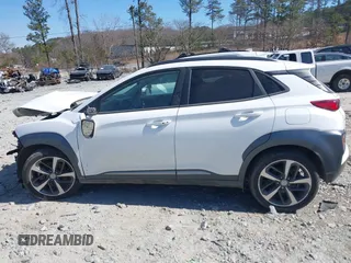 2021 Hyundai Kona Limited with VIN KM8K33A59MU731645, listed as a IAAI auction lot 41610100 with 33,572 mi miles. Bid and sale history available at carsss.com. Image 14.