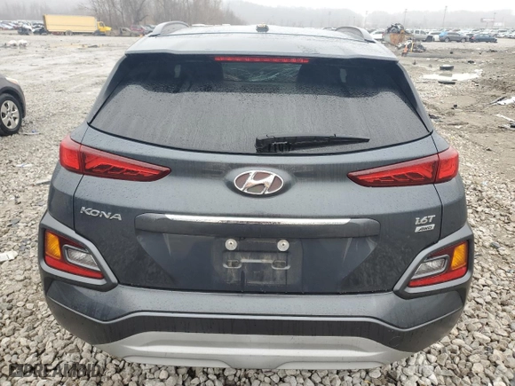 2018 Hyundai Kona Limited with VIN KM8K3CA52JU065191, listed as a Copart auction lot 43028675 with 38,138 mi miles and Salvage Title. Bid and sale history available at carsss.com. Image 6.