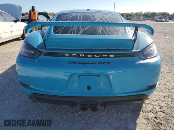 2018 Porsche Cayman S with VIN WP0AB2A84JS278422, listed as a Copart auction lot 74666364 with Not Provided miles and Non Repairable. Bid and sale history available at DreamBid. Image 6.