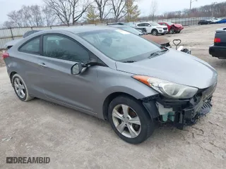 2013 Hyundai Elantra Coupe GS with VIN KMHDH6AE6DU007195, listed as a IAAI auction lot 41690928 with 199,629 mi miles. Bid and sale history available at carsss.com. Image 1.