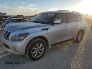 2011 Infiniti QX56 7-passenger with VIN JN8AZ2NF0B9504120, listed as a Copart auction lot 65983434 with 200,645 mi miles and Clean Title. Bid and sale history available at carsss.com. Image 1.