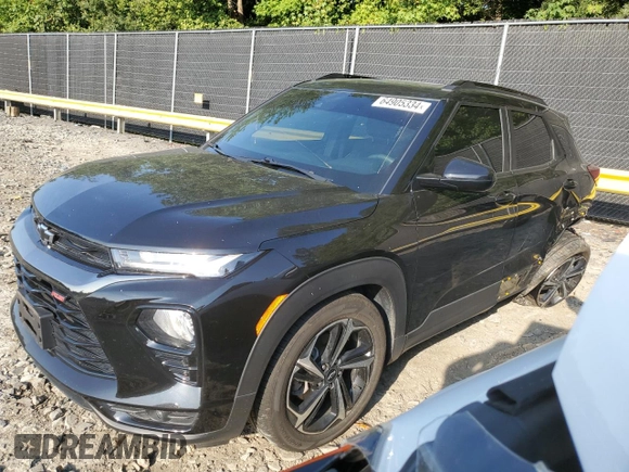 2022 Chevrolet TrailBlazer RS with VIN KL79MUSL5NB082536, listed as a Copart auction lot 64905334 with 35,872 mi miles and Salvage Title. Bid and sale history available at DreamBid. Image 1.