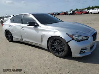 2017 Infiniti Q50 2.0t with VIN JN1CV7APXHM641523, listed as a Copart auction lot 49550185 with 123,400 mi miles and Salvage Title. Bid and sale history available at carsss.com. Image 4.