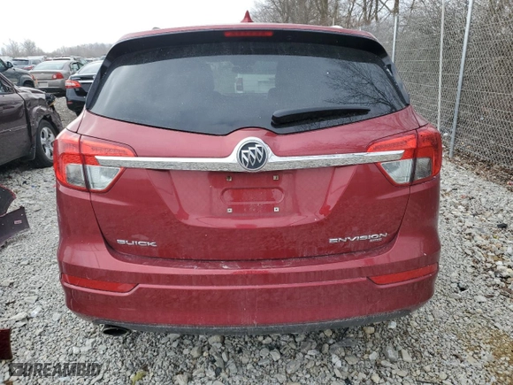 2017 Buick Envision Essence with VIN LRBFXDSAXHD075357, listed as a Copart auction lot 46142955 with 57,796 mi miles and Salvage Title. Bid and sale history available at carsss.com. Image 6.