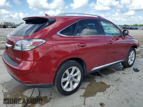 2012 Lexus RX 350 with VIN 2T2ZK1BAXCC066834, listed as a Copart auction lot 60689575 with 81,302 mi miles and Clean title. Bid and sale history available at DreamBid. Image 3.