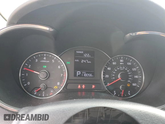 2016 Kia Forte LX with VIN KNAFX4A68G5443393, listed as a Copart auction lot 45372975 with 118,056 mi miles and Salvage Title. Bid and sale history available at carsss.com. Image 9.
