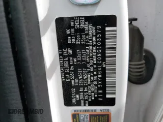 2022 Kia Sorento LX z VIN 5XYRG4LC0NG103579, wystawiony jako Copart lot #58054925 z przebiegiem 101 407 mil mil oraz Szkoda całkowita • Salvage title. Historia ofert i sprzedaży dostępna na DreamBid. Obrazek 13.