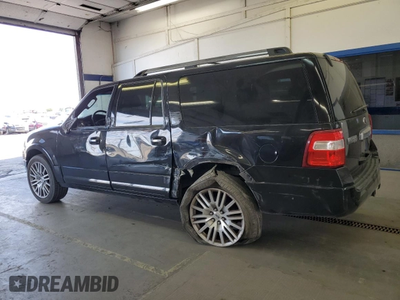 2013 Ford Expedition Max Limited z VIN 1FMJK2A50DEF13130, wystawiony jako Copart lot #62596925 z przebiegiem 101 446 mil mil oraz Szkoda całkowita • Salvage title. Historia ofert i sprzedaży dostępna na DreamBid. Obrazek 2.